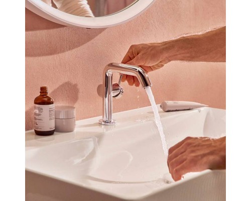 Hansgrohe Tecturis S Смеситель для раковины, 1 отв., с донным клапаном, цвет: хром. 73320000 Hansgrohe Tecturis S Смеситель для раковины, 1 отв., с донным клапаном, цвет: хром. 73320000