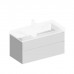 Kerama Marazzi Cubo Тумба подвесная 100см, с ящиками, цвет: белая матовая. CUB.100.2\WHT.M