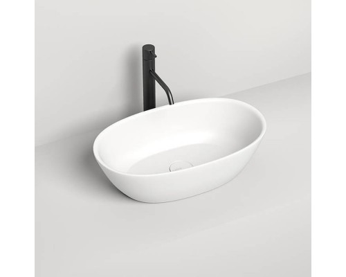 Salini SOFIA Раковина накладная 56х33.5х15cм, без отв., без перелива, S-Sense, цвет: белый глянцевый. 1101106G Salini SOFIA Раковина накладная 56х33.5х15cм, без отв., без перелива, S-Sense, цвет: белый глянцевый. 1101106G