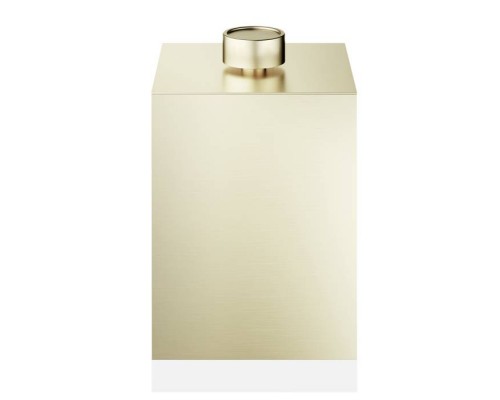 Decor Walther DW 76 Корзина для бумаги 17x17x27см, с крышкой, напольная, цвет: золото матовое. 0614482