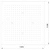 BOSSINI DREAM-XL CUBE Верхний душ 1000 x 1000 мм, цвет: хром. WI0376.030