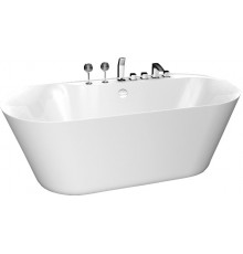 Акриловая ванна BelBagno BB14 180x85 см, отдельностоящая, овальная