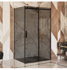 Душевой уголок Ambassador Benefit 19022202HBB-90HBB 130х90 см, профиль черный, стекло тонированное