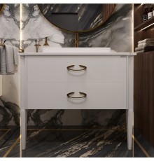 Тумба с раковиной STWORKI Luna 100 white