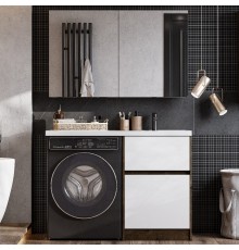 Мебель для ванной комнаты AQUATON Лондри 60 R, дуб рустикальный, белый