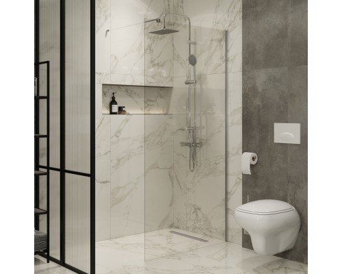 Душевая перегородка Artemis Akabe 570 6.940.006.0570.90.10.88 90x200, профиль хром