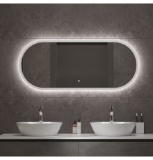 Зеркало Art Max Bari 50x120, белый матовый