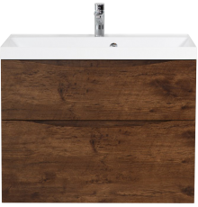 Тумба с раковиной BelBagno Marino H60 rovere moro, 80 см