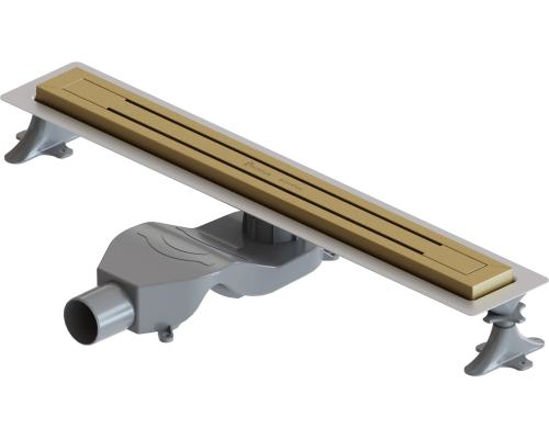 Душевой трап (лоток) Boheme Premium Trendy 60 см, матовое золото