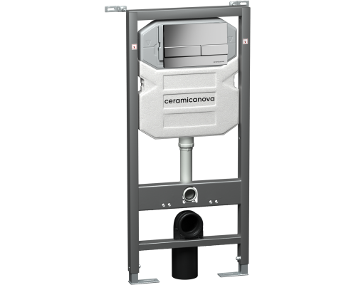 Система инсталляции для унитазов Ceramicanova Envision Flat CN1002M кнопка хром матовый