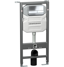 Система инсталляции для унитазов Ceramicanova Envision Flat CN1002CH кнопка хром