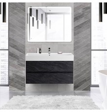 Мебель для ванной комнаты Cezares Molveno 46 100 antracite, с раковиной Cezares CZR-MIL-100-LVB