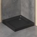 Поддон для душа квадратный керамический RGW CR B Черный 900x900
