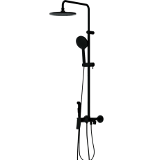 Душевая стойка Damixa Jupiter 977770300 с гигиеническим душем, черная