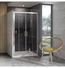 Душевая дверь в нишу Ravak 10° 10DP4-190 Transparent, профиль сатин