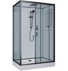 Душевая кабина Niagara Premium NG-6912-01QR BLACK, 120х80х210 правая, черная, с низким поддоном