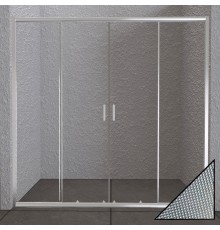 Душевая дверь в нишу BelBagno Unique BF-2-170/200-P-Cr стекло punto
