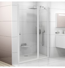 Душевая дверь в нишу Ravak Chrome CSD2-120 Transparent, профиль белый