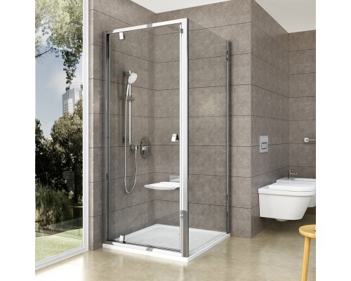 Душевой уголок Ravak Pivot PDOP1 80х80, Transparent, профиль хром