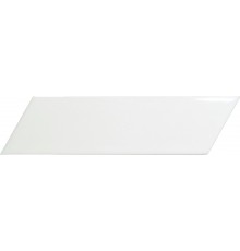Плитка настенная Equipe Chevron White Left глянцевая