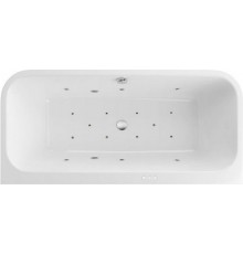 Акриловая ванна Excellent Arana WAEX.ARA18.RELAX 180x85 см, с гидромассажем, с каркасом, со сливом-переливом