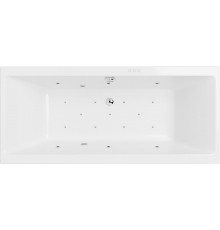 Акриловая ванна Excellent Pryzmat WAEX.PRY18.RELAX 180x80 см, с гидромассажем, с каркасом, со сливом-переливом