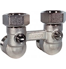 Узел нижнего подключения Rehau 1/2"x3/4" угловой