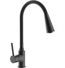 Смеситель для кухни Frap H44 F4044-6 с гибким изливом, черный