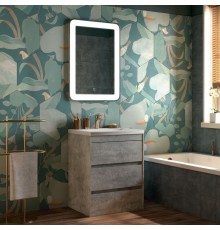 Мебель для ванной комнаты Art Max Family 60, напольная, Cemento Veneto