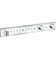 Термостатический смеситель Hansgrohe RainSelect 15358400 для душа, белый - хром