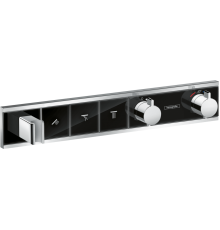 Термостатический смеситель Hansgrohe RainSelect 15356600 для душа, черный - хром