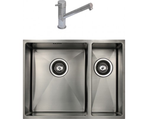 Комплект Мойка кухонная Seaman Eco Marino SME-575DR.A + Смеситель Barcelone SSL-5110 Water