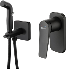 Гигиенический душ Lemark Bronx LM3719BL со смесителем, С ВНУТРЕННЕЙ ЧАСТЬЮ, черный