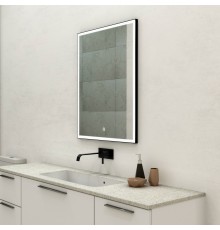 Зеркало Art Max Arezzo 60х80 черное
