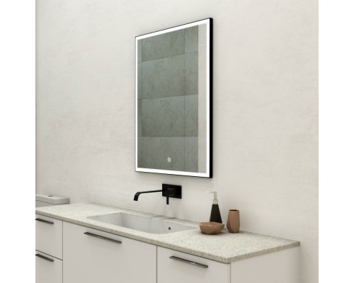 Зеркало Art Max Arezzo 60х80 черное