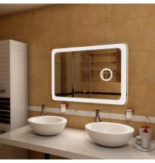 Зеркало Art Max Latina 100х80 с косметической линзой