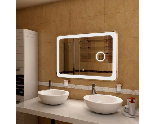 Зеркало Art Max Latina 120х80 с косметической линзой