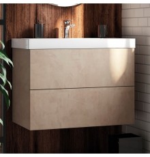 Тумба с раковиной Art Max Verona-Push 70 камень светлый