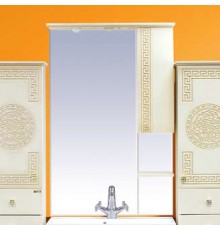 Зеркало Misty Olimpia Lux R 75 бежевая патина