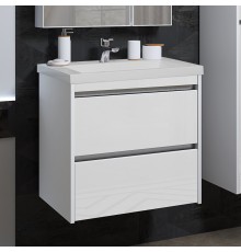 Тумба с раковиной Opadiris Фреш 60 белая, вар.2