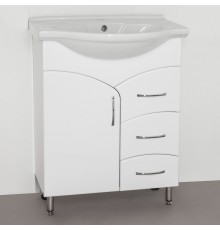 Тумба с раковиной Style Line Эко Стандарт №22 65 белая