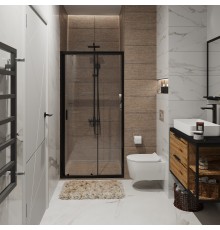 Душевая дверь в нишу Niagara Nova NG-82-12AB, 120 см, черная