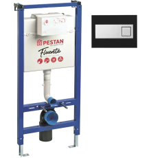 Система инсталляции для унитазов Pestan Fluenta 40006356 + Кнопка смыва Pestan Fluenta Diamond 40006366 черная