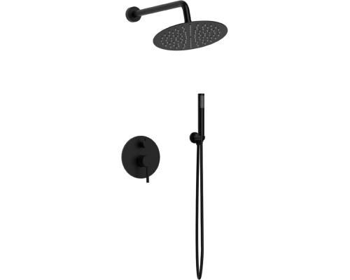 Душевой комплект Raiber Graceful RPB-005 С ВНУТРЕННЕЙ ЧАСТЬЮ, черный