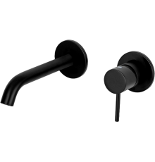Смеситель для раковины Remer X Style X15P С ВНУТРЕННЕЙ ЧАСТЬЮ, черный матовый