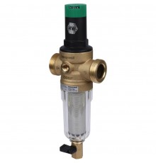 Самопромывной фильтр Honeywell (Resideo Braukmann) FK06-1  AA 100мк  с редуктором  давления (66078)