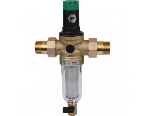 Самопромывной фильтр Honeywell (Resideo Braukmann) FK06-1  AA 100мк  с редуктором  давления (66078)