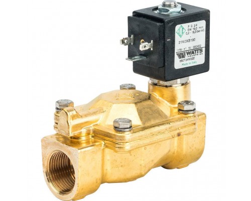 Соленоидный клапан Watts 850Т (850T34W220) для систем водоснабжения 3/4 230V Н.З. (10023642) Соленоидный клапан Watts 850Т (850T34W220) для систем водоснабжения 3/4 230V Н.З. (10023642)