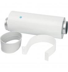 Труба коаксиальная STOUT DN60/100 250 мм п/м, уплотнения и хомут в комплекте SCA-6010-000250 (SCA-6010-000250)