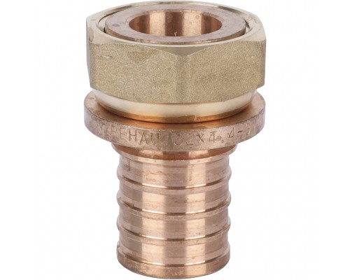 Переходник REHAU RAUTITAN с накидной гайкой 32-G 1 RX+ для труб из сшитого полиэтилена аксиальный (14563411001)